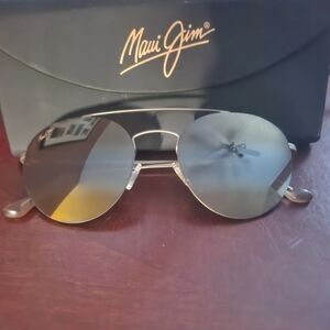 Maui Jim Gold Aviator Sunglasses